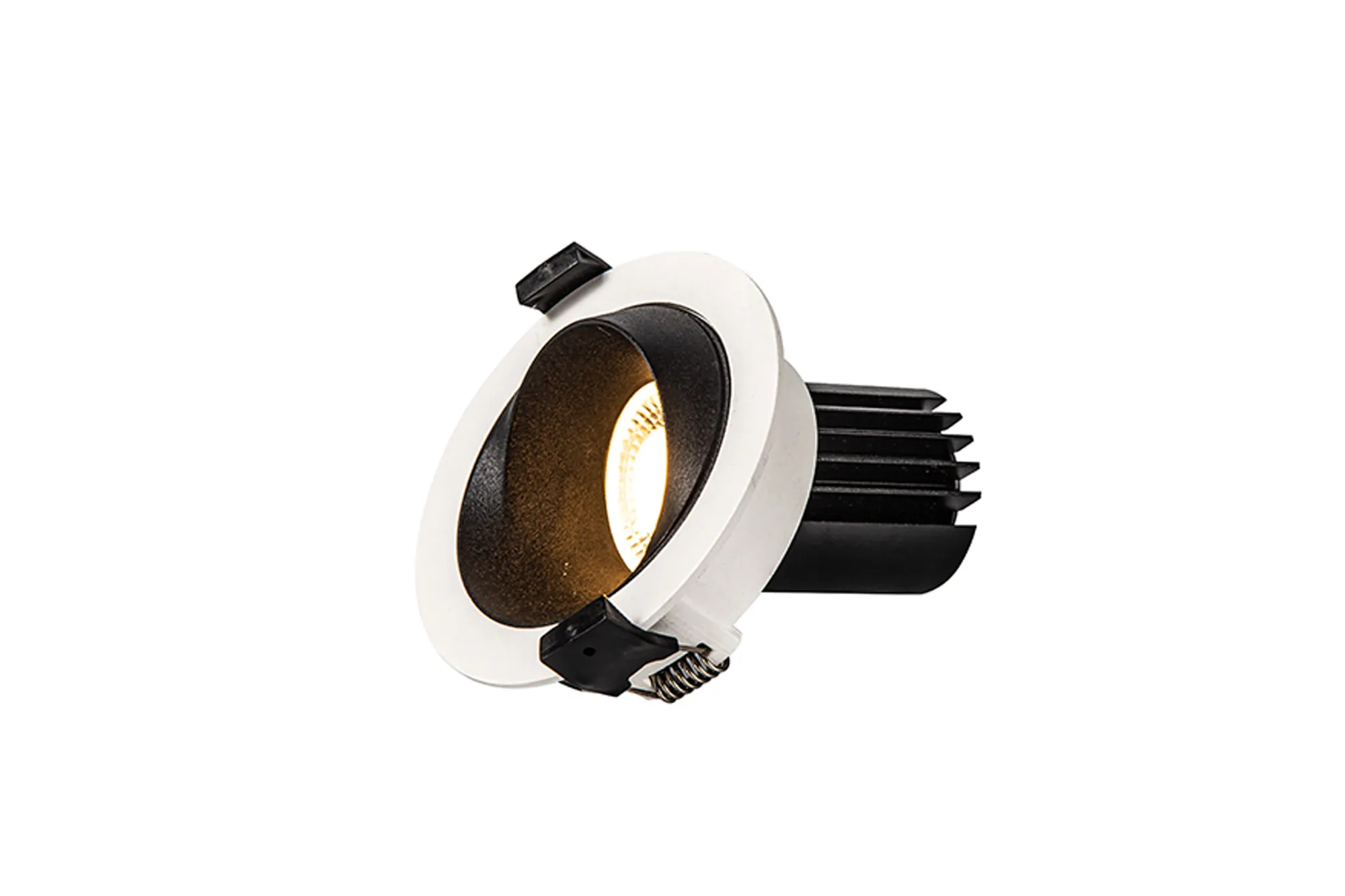 Bonia 12 Powered by Tridonic 12W 1200lm 2700K 36° LED Engine,350mA White/Black 27° Angled Round Downlight , DRIVER NOT INC. 5yrs Warranty DM202431  Dlux Bonia 12